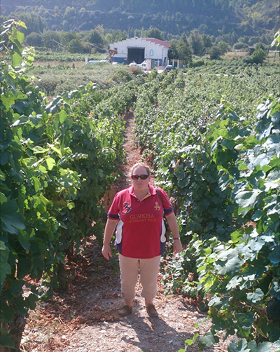 Emma oversees the wine-making process from grape to glass